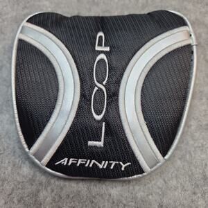 Affinity Loop Mallet Putter Golf Club Head Cover Black Gray 5 Inch